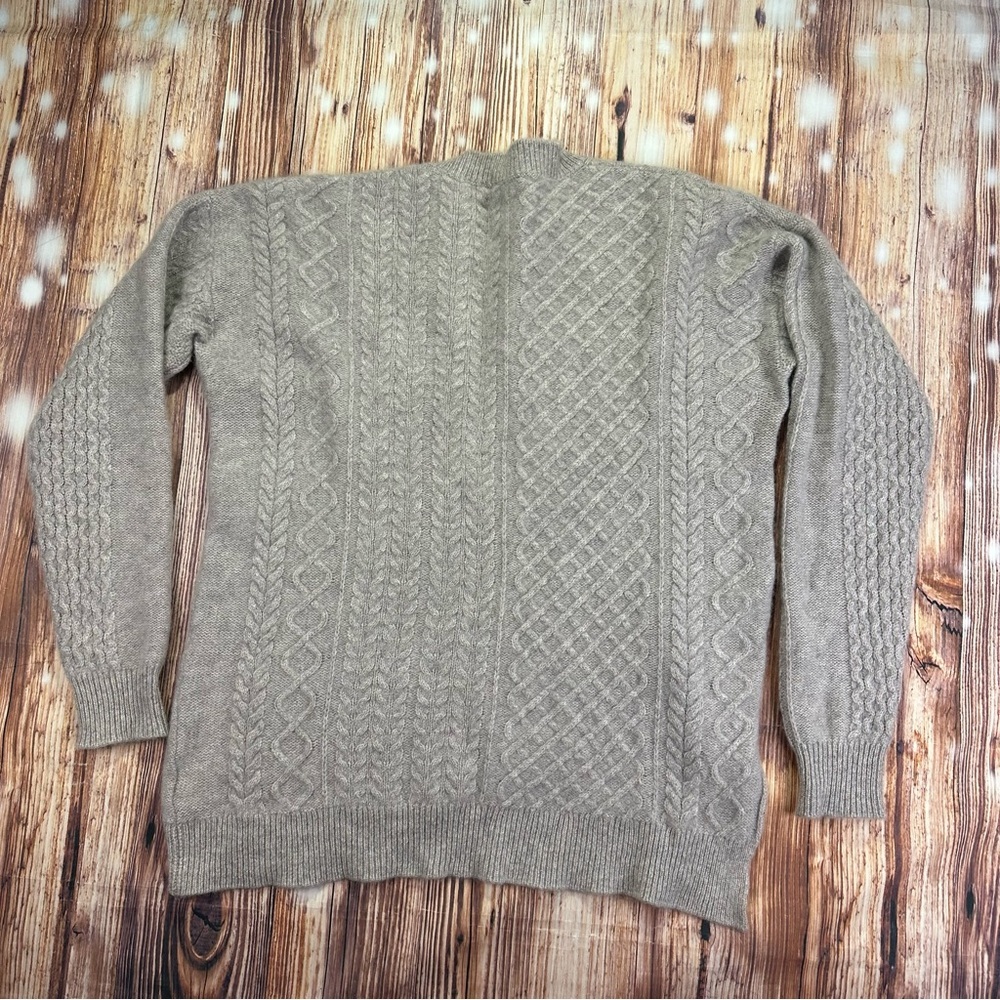 Nordstrom Signature Cashmere Cable Knit Women's Sweater Sz Small 100% Cashmere - Picture 3 of 10
